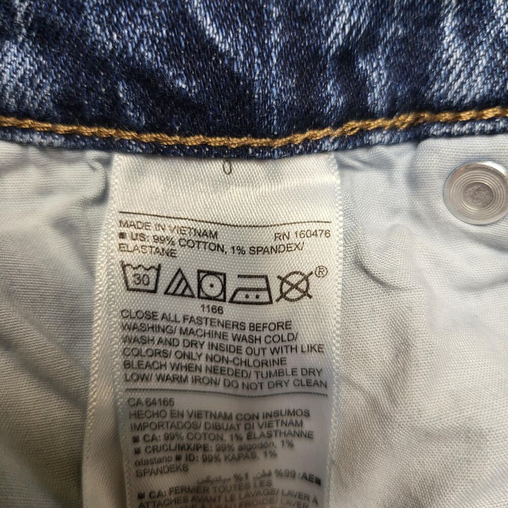 Old Navy Jeans Womens 10 Blue Boyfriend Mid Rise Distressed 5-Pocket Stretch - Picture 4 of 10